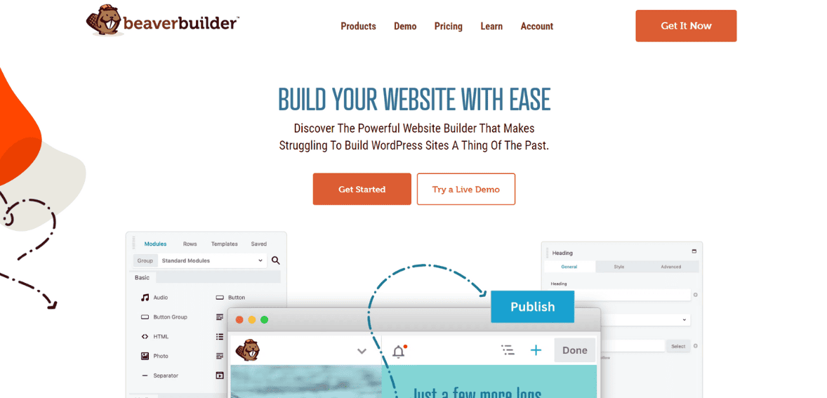 Best WordPress page builders - Beaver Builder